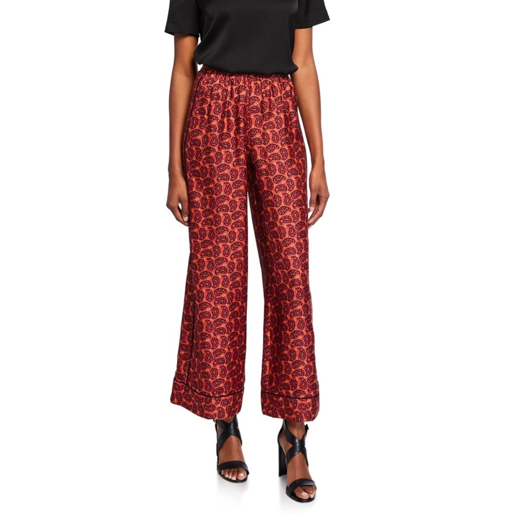 Eliza printed silk pants